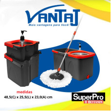 CONJUNTO BALDE E MOP PLASTICO PROCLEAN RSP9098 SUPERPRO UN 1 CONJUNTO BALDE E MOP PLASTICO PROCLEAN RSP9098 SUPERPRO UN 1