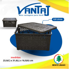 CAIXA MANDALA 8,8 LITROS MARROM R1897 MONTE LIBANO UN 1