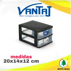 PORTA TUDO 02 GAVETAS MINI R1215 MONTE LIBANO UN 1