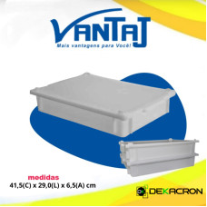 CAIXA S250 POLIETILENO COM TAMPA 6,5 LITROS CM10 DEKACRON UN 1