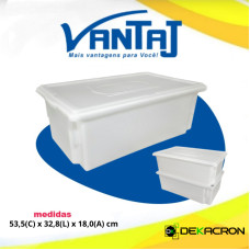 CAIXA S800 COM TAMPA 25 LITROS CM05 DEKACRON UN 1