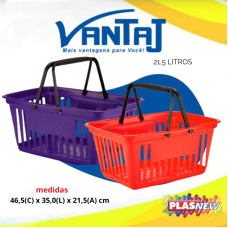 CESTA MERCADO GRANDE  COM ALCA R8101 CM12 PLASNEW UN 1