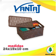 CAIXA MANDALA MINI MARROM 3,5 LITROS R1892 MONTE LIBANO UN 1 CAIXA MANDALA MINI MARROM 3,5 LITROS R1892 MONTE LIBANO UN 1
